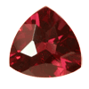 10 mm Checker Board Trillion Raspberry Red Rhodolite