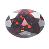 7 x 5 mm Checker Board Oval Raspberry Red Rhodolite