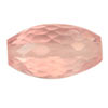 17x12 mm Checker Board Drop Rose Quartz in AAA Grade