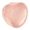 10 mm Faceted Bullet Rose Quartz in AAA Grade