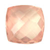 20 mm Checker Board Cushion Rose Quartz in AAA Grade