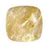 20 mm Checker Board Cushion Golden Rutilated Quartz