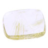 23x17 mm Cabochon Cushion Golden Rutilated Quartz