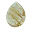 24x18 mm Faceted Pear Shaped Golden Rutilated Quartz