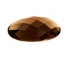 24x20 mm Checker Board Rosecut Oval Smokey Quartz in AAA Grade