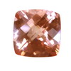 12 mm Cushion Checker Board Strawberry Pink Topaz AAA Grade