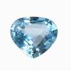 15x13 mm Swiss Blue Heart Topaz in AAA Grade