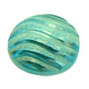 7 mm Carvings Round Swiss Blue Topaz in AAA Grade