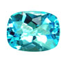 10x8 mm Faceted Cushion Swiss Blue Topaz in AAA Grade