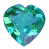 8x8 mm Teal Green Heart Shape Topaz in AAA Grade