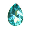 9x7 mm Faceted Pear Shape Teal Green Topaz in AAA Grade