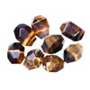 178 Ct twt 20 x 15 mm Faceted Nugget Brown Tiger Eye Lot