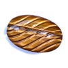 40x24 mm Carved Oval Brown Tiger Eye