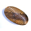 45 x 25 x 8 mm Carved Oval Brown Tiger Eye