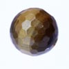 6 mm Faceted Round bead Brown Tiger Eye