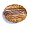 50 x 40 x 8 mm Carved Oval Brown Tiger Eye