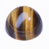 10 x 8 mm Cabochon Round Brown Tiger Eye