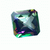 12 mm Rainbow Square Topaz in AAA Grade