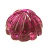 14 mm Carvings Round Pink Rubelite Tourmaline in AAA Grade