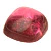 8 mm Cabochon Cushion Red Tourmaline in AAA Grade