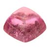 4 mm Cabochon Cushion Pink Tourmaline in AAA Grade