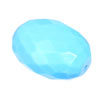 20x14 mm Faceted Bead Blue Turquoise