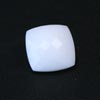 11 mm Faceted Cushion White White Agate