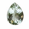 8x6 mm Pear Checker Board Green Amethyst in AAA Grade