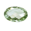 18x13 mm Oval Checker Board Green Amethyst in AAA Grade