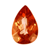 7x5 mm Pear Padparadscha Orange CZ