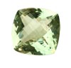 12 mm Checker Board Antique Cushion Green Amethyst (Prasiolite)