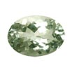 12 x 10 mm Faceted Oval Green Amethyst (Prasiolite)