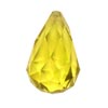 18x10 mm Faceted Briolette Green Gold Quartz