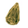 17x10 mm Faceted Briolette Green Gold Citrine