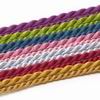 Silk Cords Bracelet 7 Inch Long with Silver Clasp