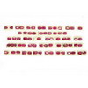 31 Cts twt. Oval/Pear Shape Ruby Lot size 6x4 mm (0.50 cts)