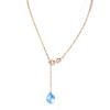 10x6 mm Blue Topaz 14k Yellow Gold Bracelet