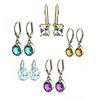 Gemstone Earrings Set of 5 Pieces