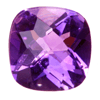 6 mm Cushion Amethyst in AAA Grade