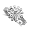 0.82 Carat Diamond Ring in 18k White Gold