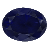 5x4 mm Oval Black Sapphire in A Grade