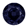 10 mm Round Black Sapphire in A Grade