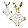 0.37 Carat White Diamond Pendant in 14k Gold