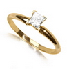 0.25 Carat White Diamond Solitaire Ring in 14k White or Yellow G 0.25 Carat White Diamond Solitaire Ring in 14k White or Yellow G