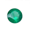 2.25 mm Round Shape Emerald in AAA Grade