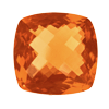 20 mm Orange Checker Board Cushion Fire Opal in AAA Grade