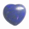 8 mm Heart Iolite Cabochon in AAA Grade