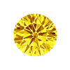 2 mm Round Yellow Diamond SI2 Clarity
