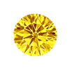 3 mm Round Yellow Diamond SI2 Clarity