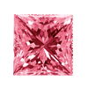 0.33 Carat Princess Cut Pink Diamond SI1 Clarity